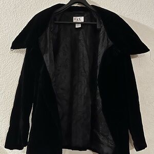 Armani Exchange Black Velvet Blazer